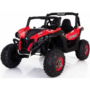 Двуместен акумулаторен джип SUPERSTAR 4Х4, батерии 2X12V с 2 кожени седалки, MP4 и меки гуми